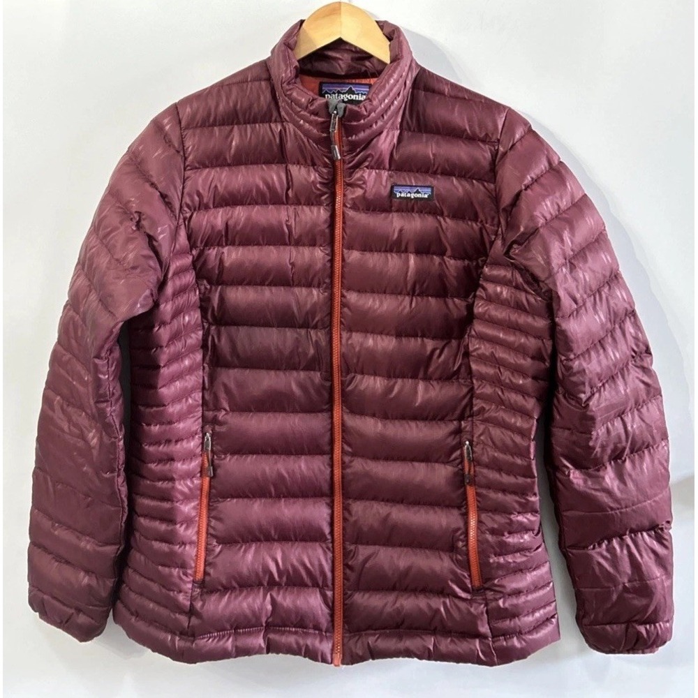Womens Patagonia Lightweight 800 Down Sweater Puffer Jacket Full Zip Large 84683